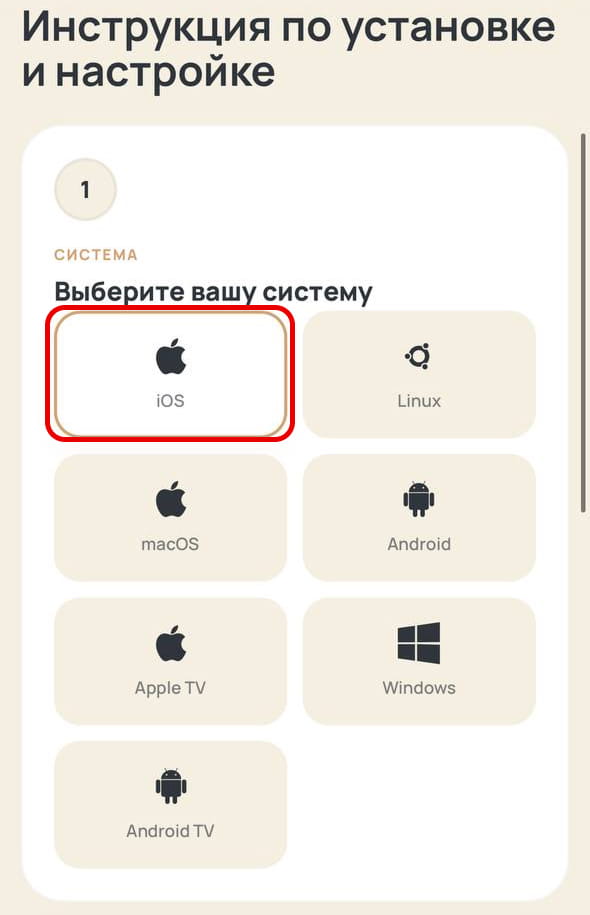 Шаг 2: Выбор операционной системы